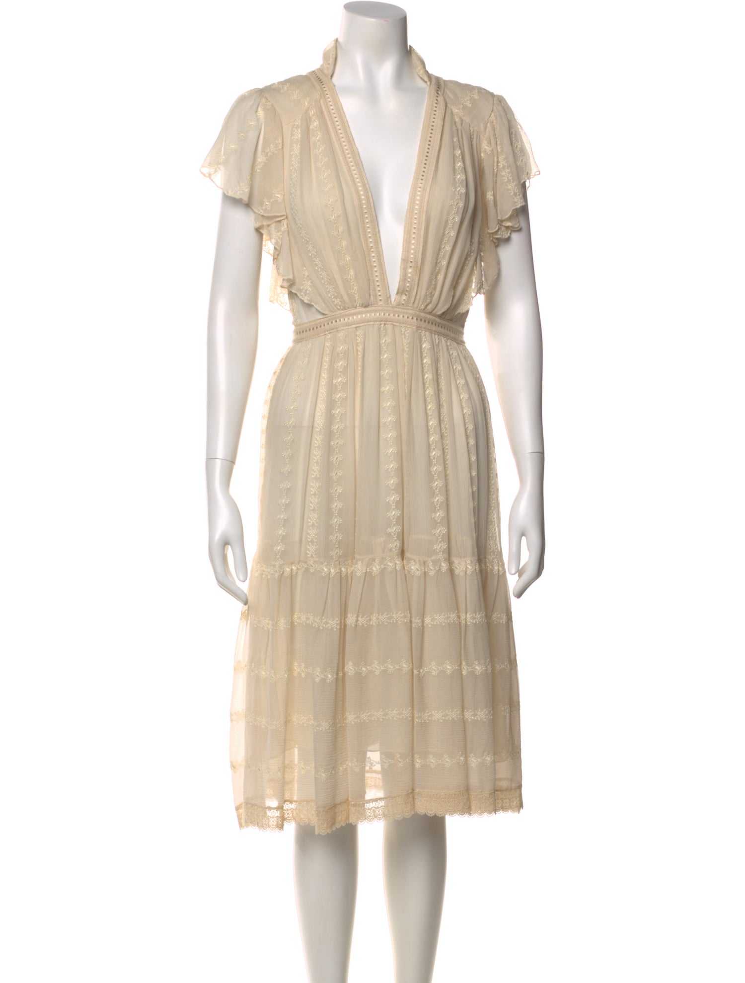 Lover V-Neck Midi Length Dress