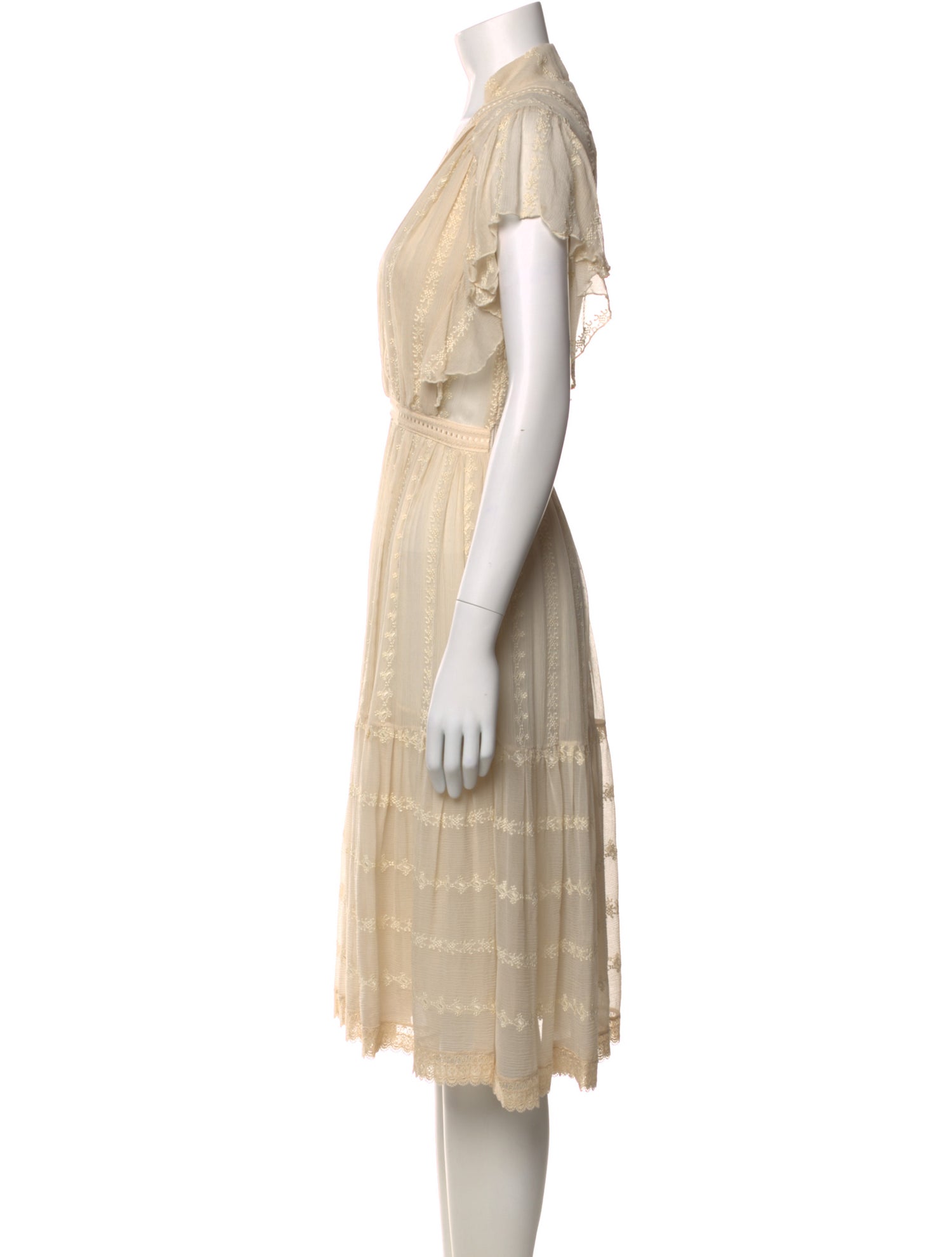 Lover V-Neck Midi Length Dress