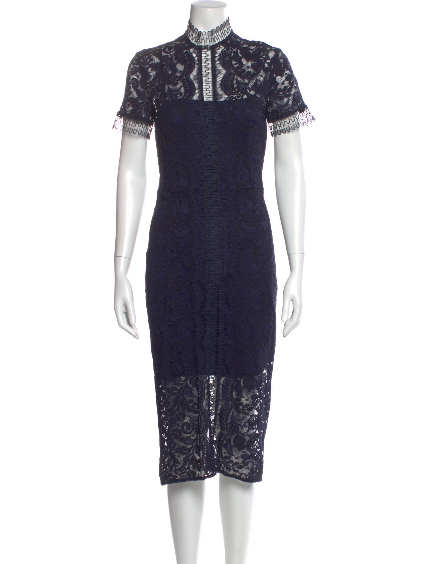 Lover Lace Pattern Knee-Length Dress