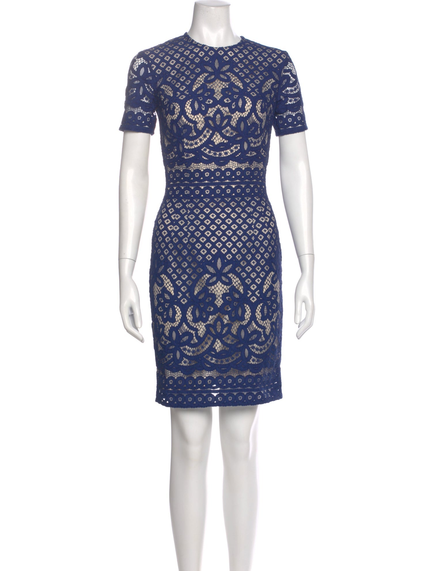 Lover Lace Pattern Knee-Length Dress