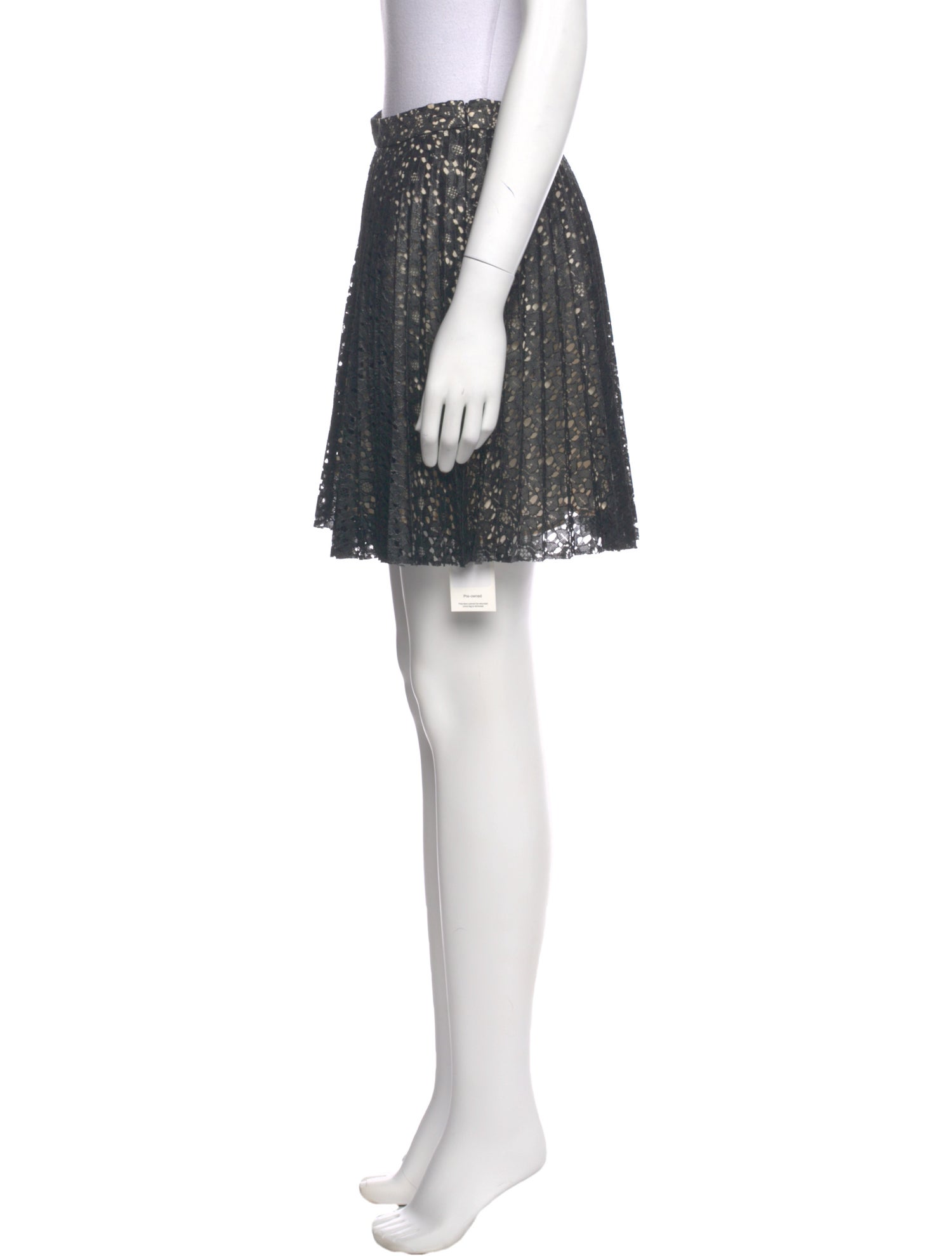 Lover Lace Pattern Mini Skirt