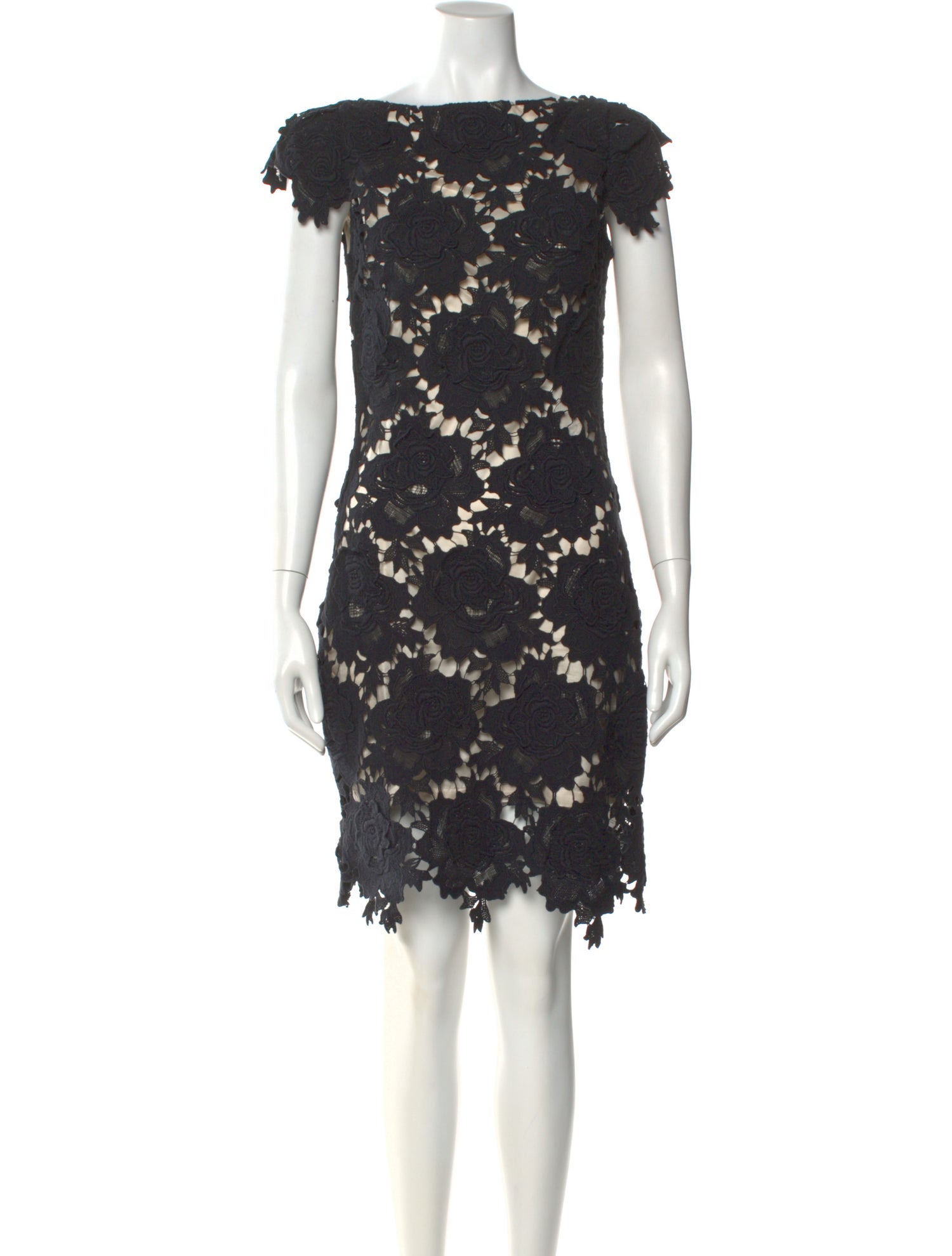 Lover Lace Pattern Knee-Length Dress