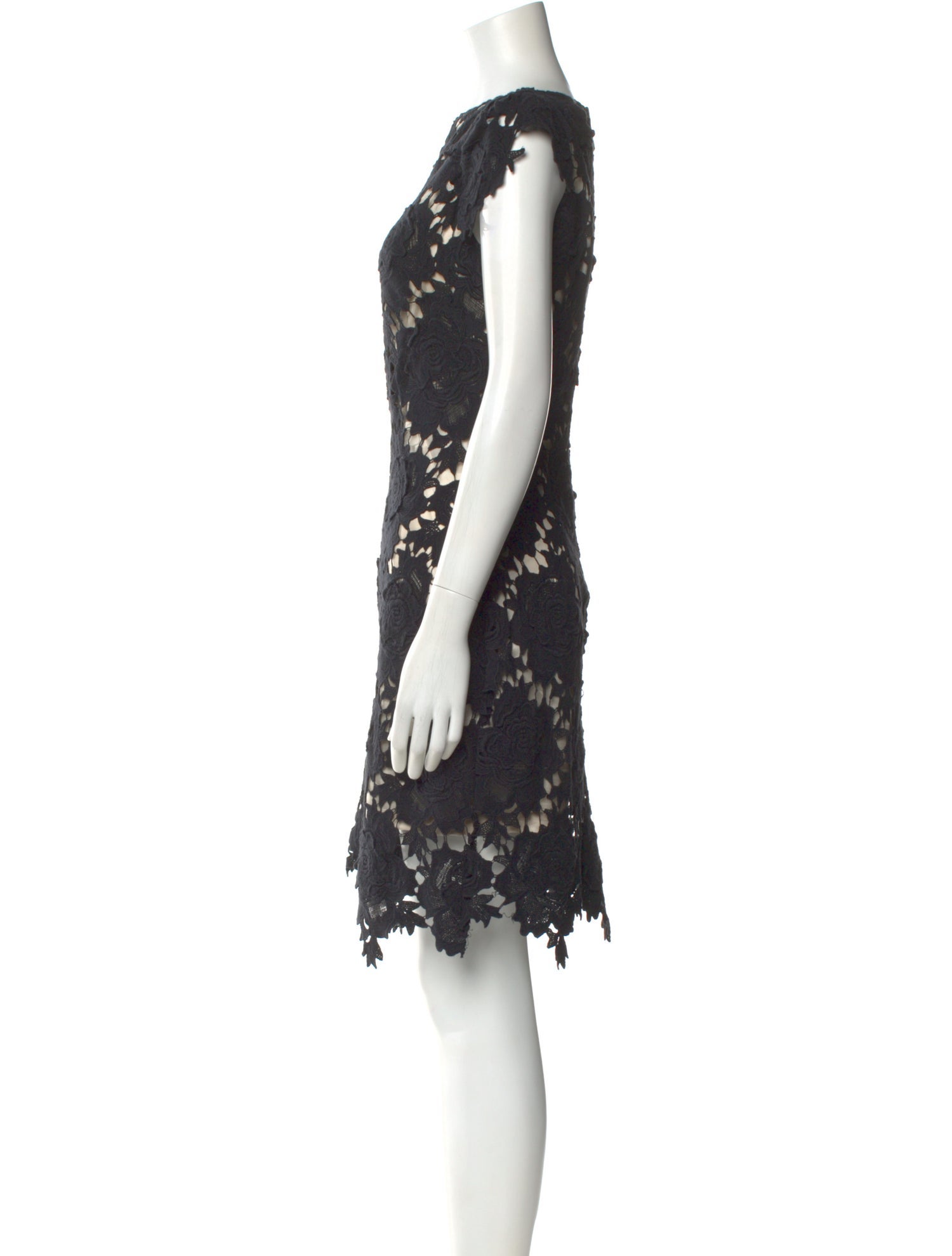 Lover Lace Pattern Knee-Length Dress