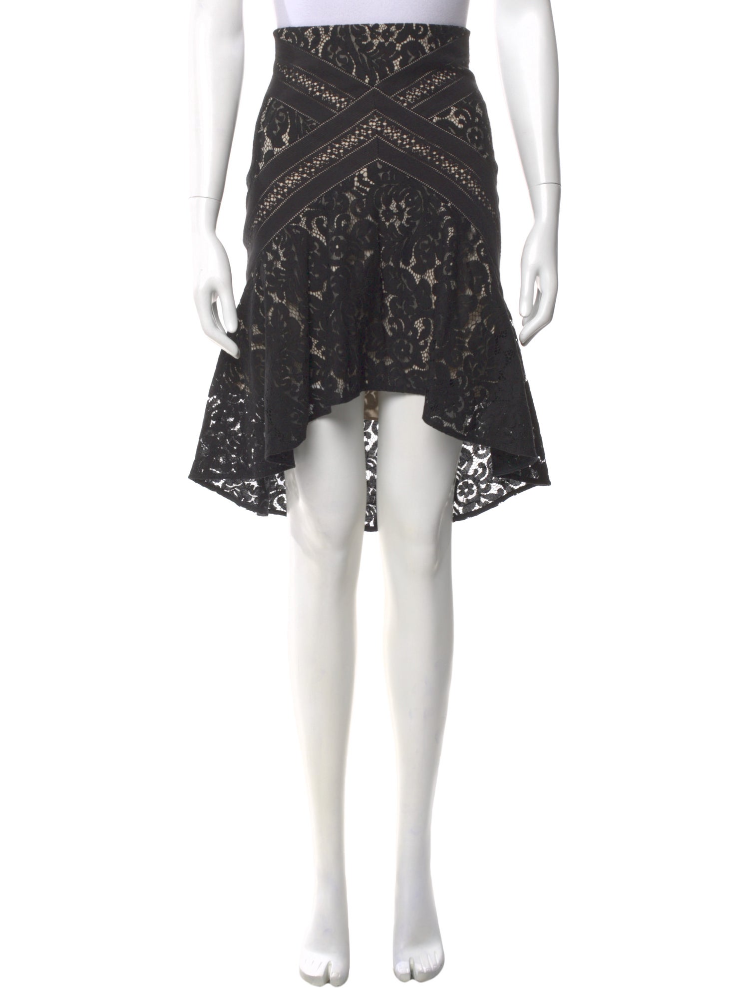 Lover Lace Pattern Knee-Length Skirt
