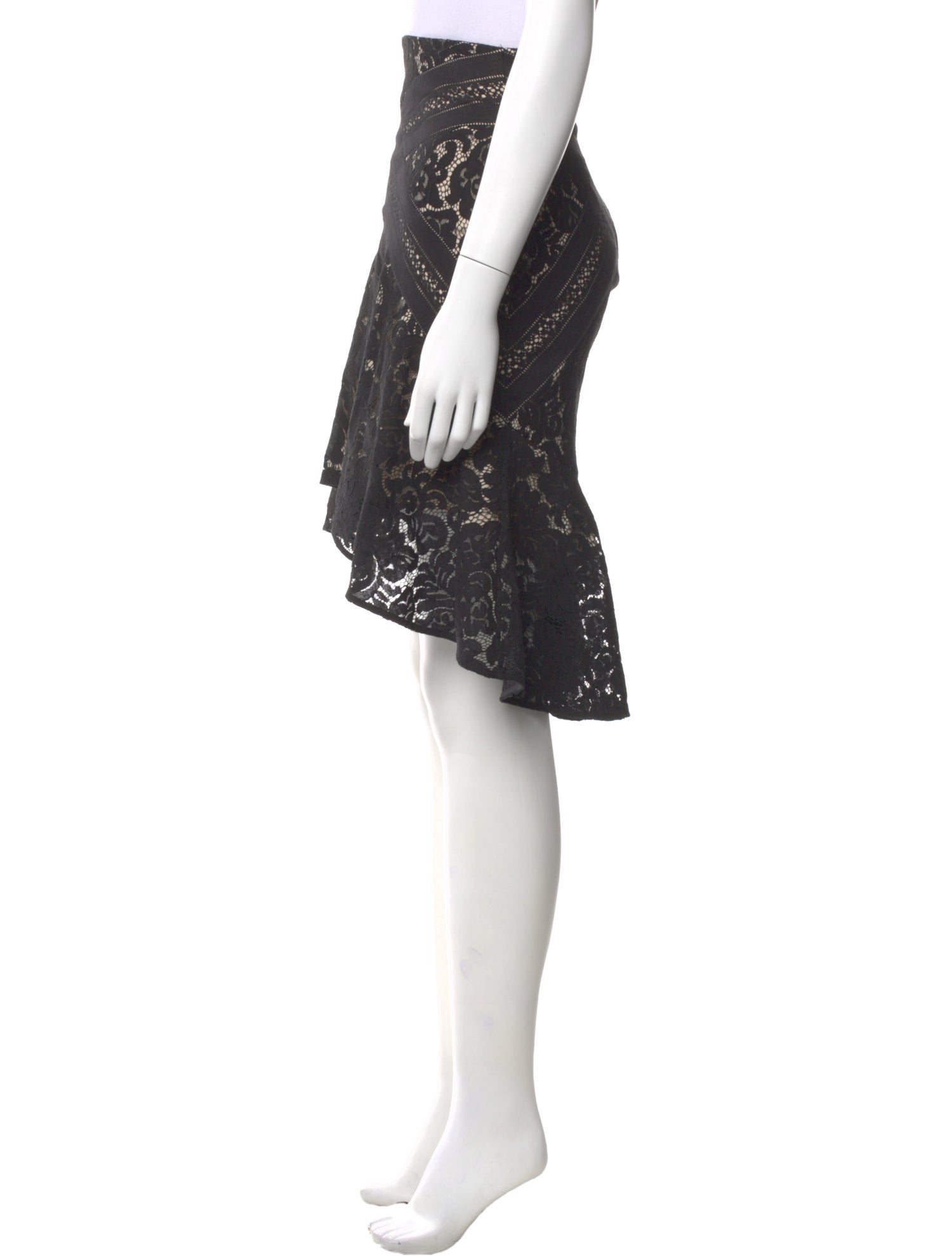 Lover Lace Pattern Knee-Length Skirt