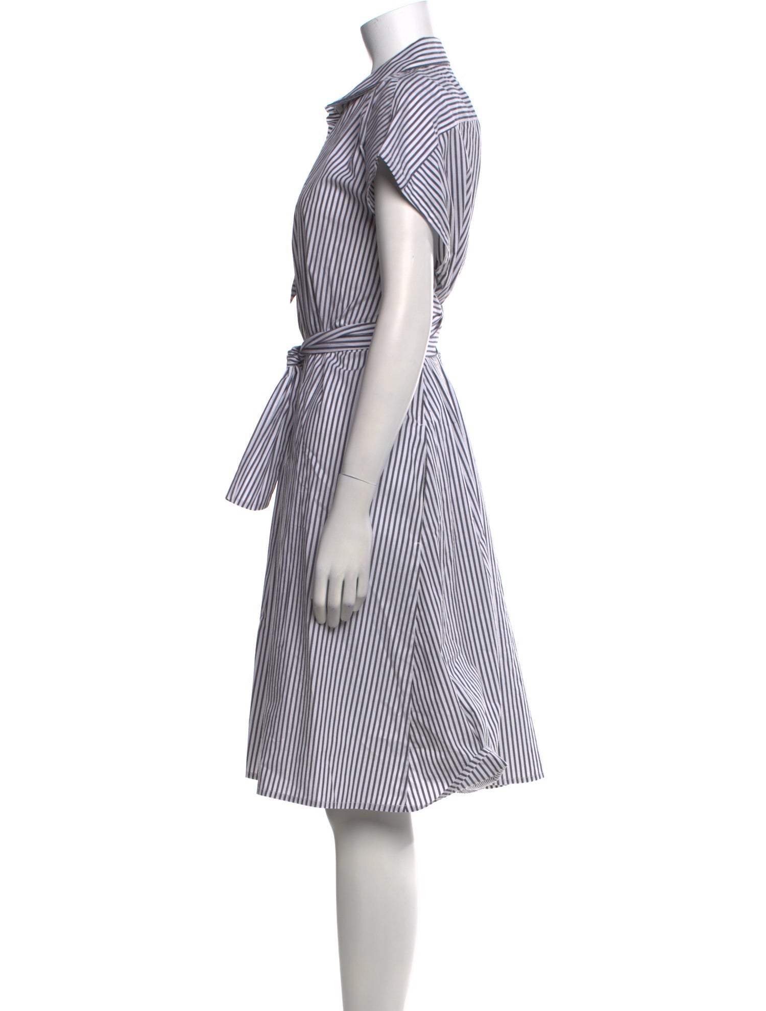 Lenora Striped Midi Length Dress