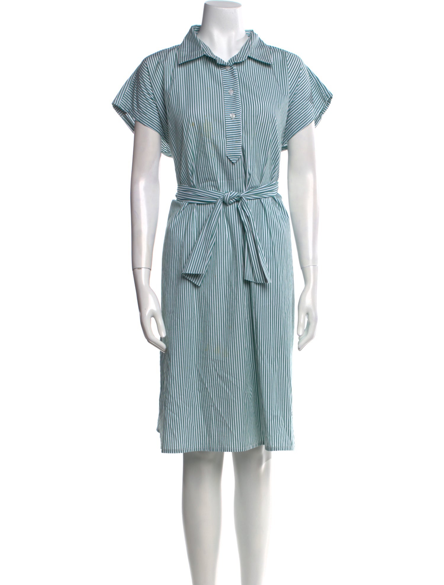 Lenora Striped Midi Length Dress