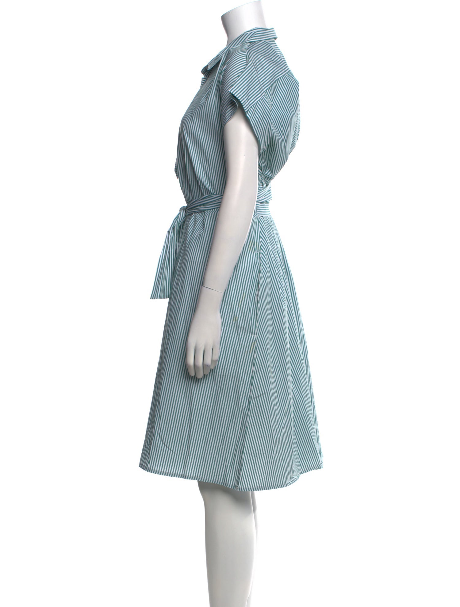 Lenora Striped Midi Length Dress