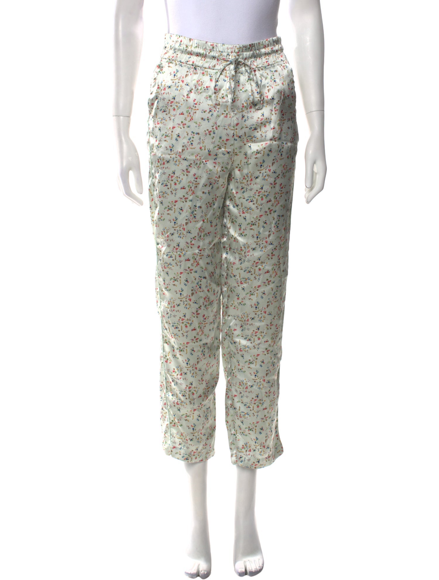 Lenora Floral Print Straight Leg Pants