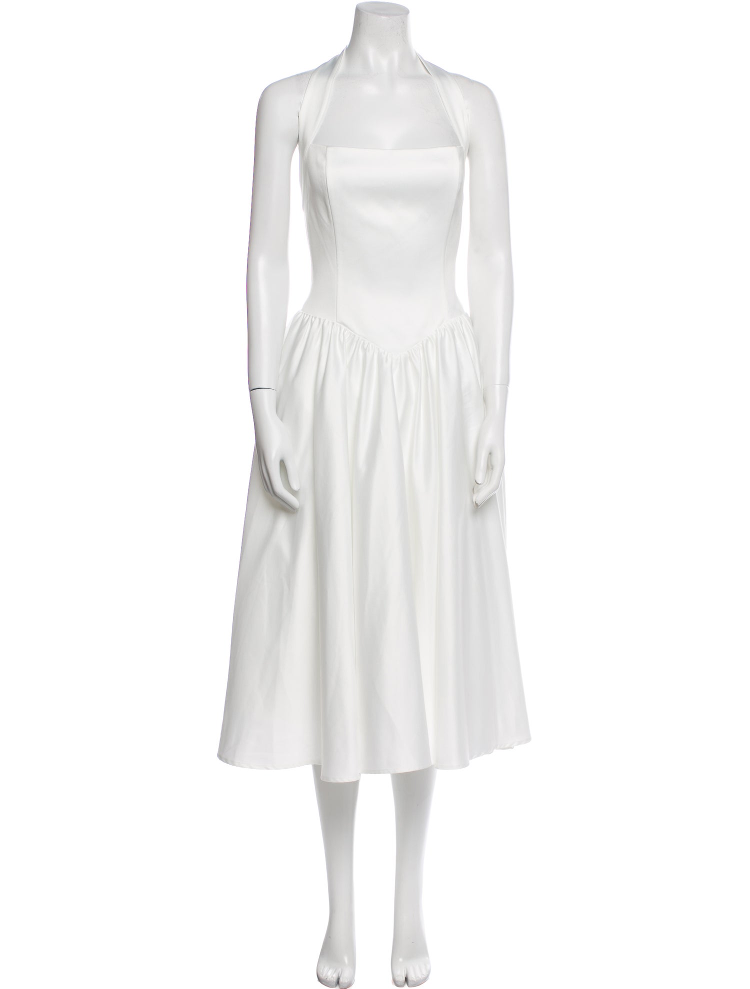 Leau Square Neckline Long Dress