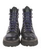 Larroude Leather Printed Combat Boots