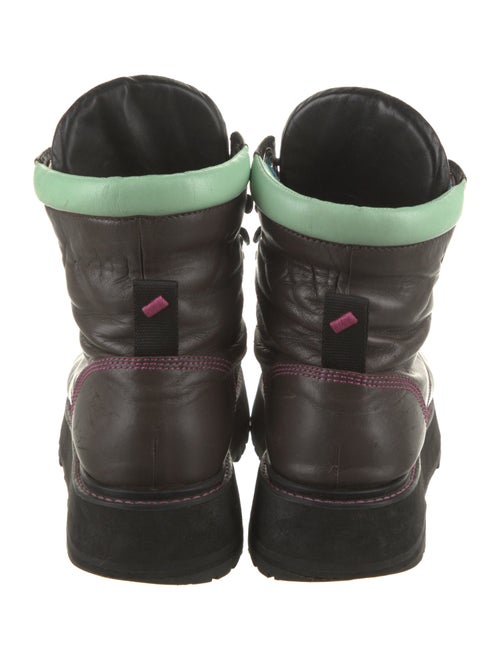 Larroude Leather Combat Boots