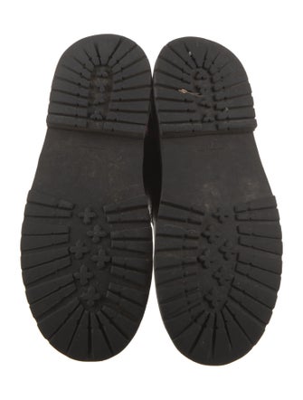 Larroude Leather Combat Boots