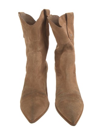 Larroude Suede Western Boots