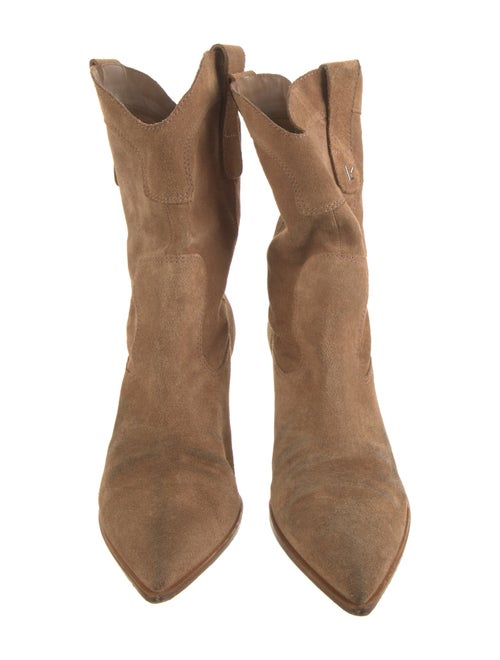Larroude Suede Western Boots