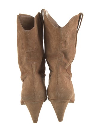 Larroude Suede Western Boots