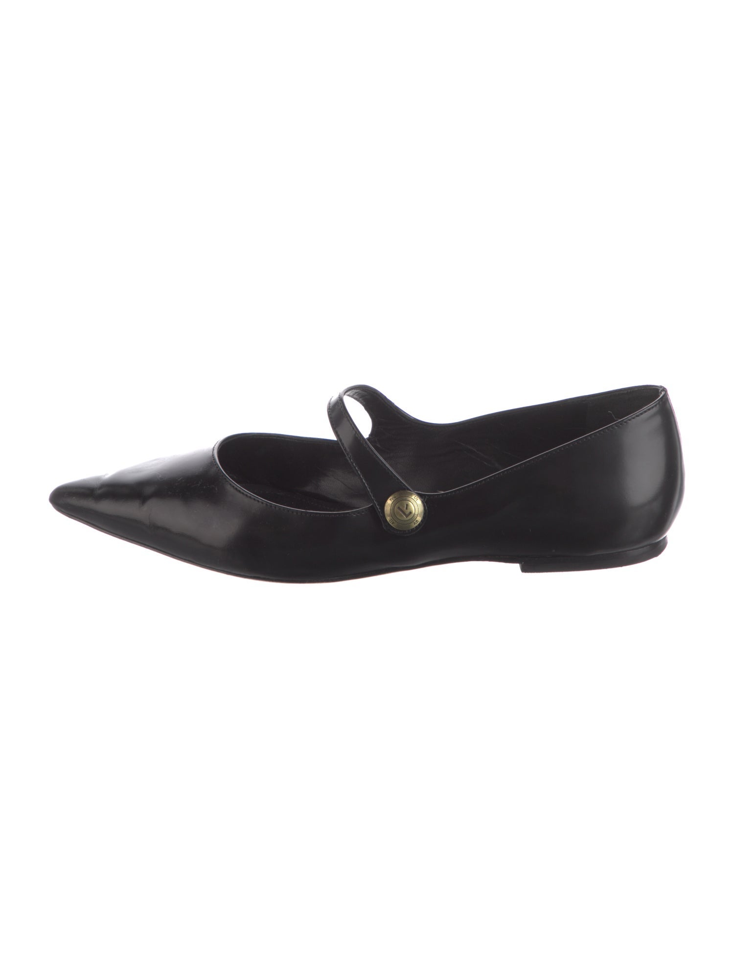 Larroude Leather Mary Jane Flats