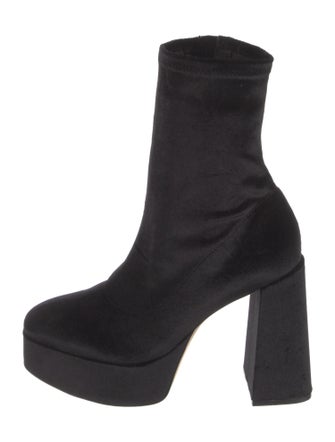 Larroude Leather Sock Boots