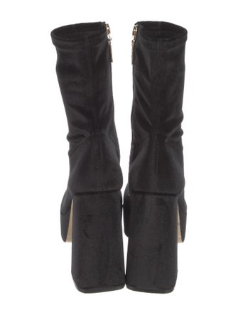 Larroude Leather Sock Boots