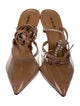 Larroude PVC Crystal Embellishments Slingback Pumps