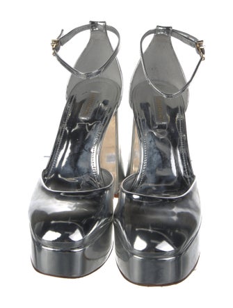 Larroude Patent Leather D'Orsay Pumps