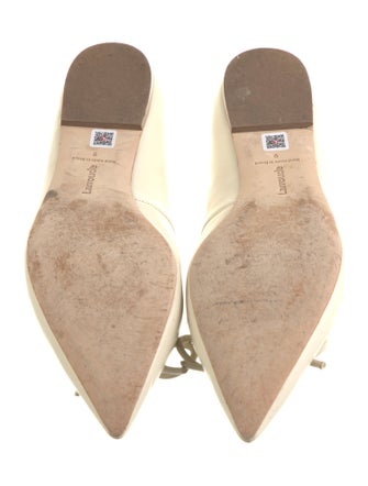 Larroude Leather Bow Accents Ballet Flats