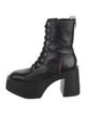 Larroude Leather Combat Boots