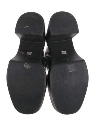 Larroude Leather Combat Boots