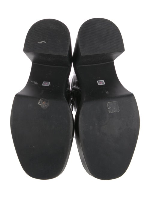 Larroude Leather Combat Boots