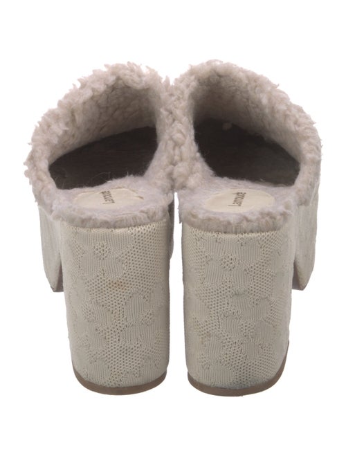 Larroude Canvas Floral Print Mules