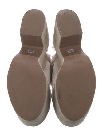 Larroude Canvas Floral Print Mules