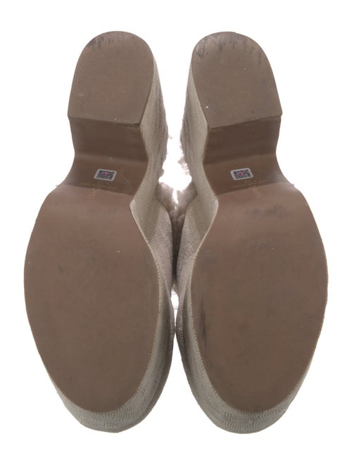 Larroude Canvas Floral Print Mules