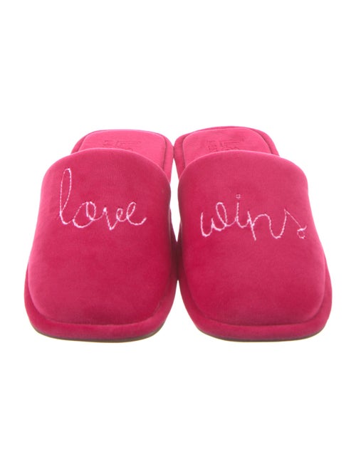 Larroude Velvet Slides