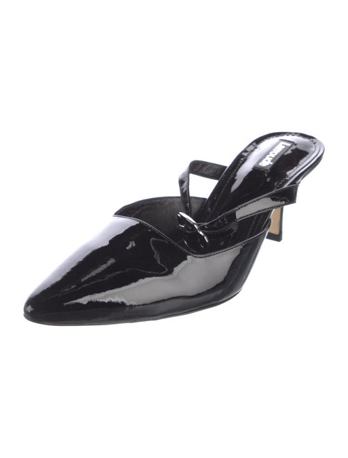 Larroude Patent Leather Mules