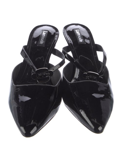 Larroude Patent Leather Mules