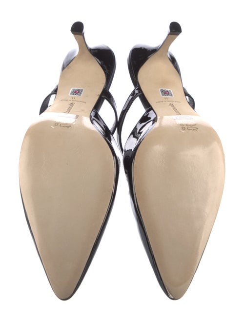 Larroude Patent Leather Mules