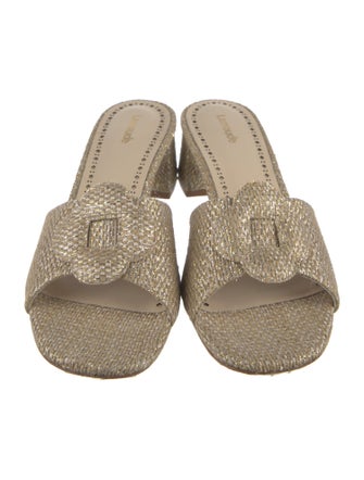 Larroude Canvas Slides