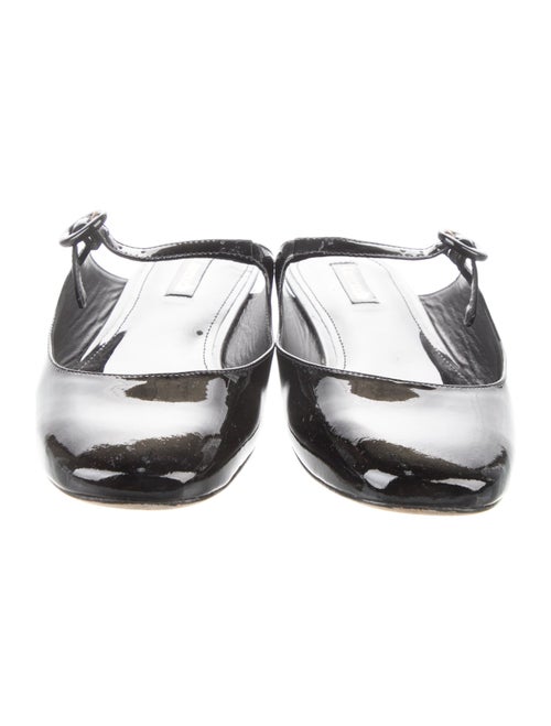Larroude Patent Leather Mules