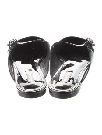 Larroude Patent Leather Mules