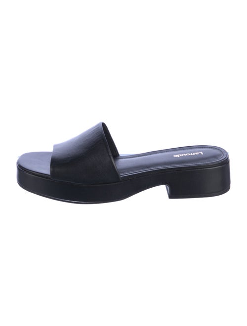 Larroude Leather Slides
