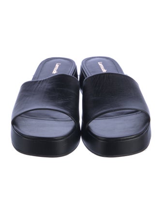 Larroude Leather Slides