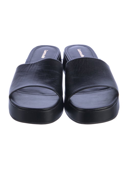 Larroude Leather Slides