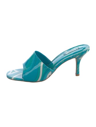 Larroude Patent Leather Slides