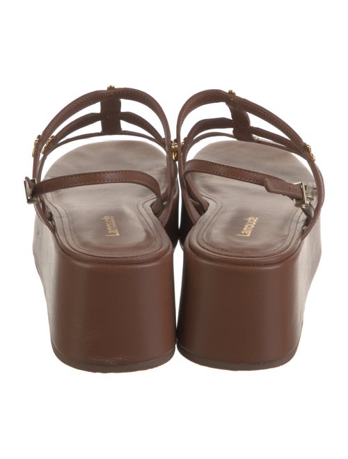 Larroude Leather Slingback Sandals