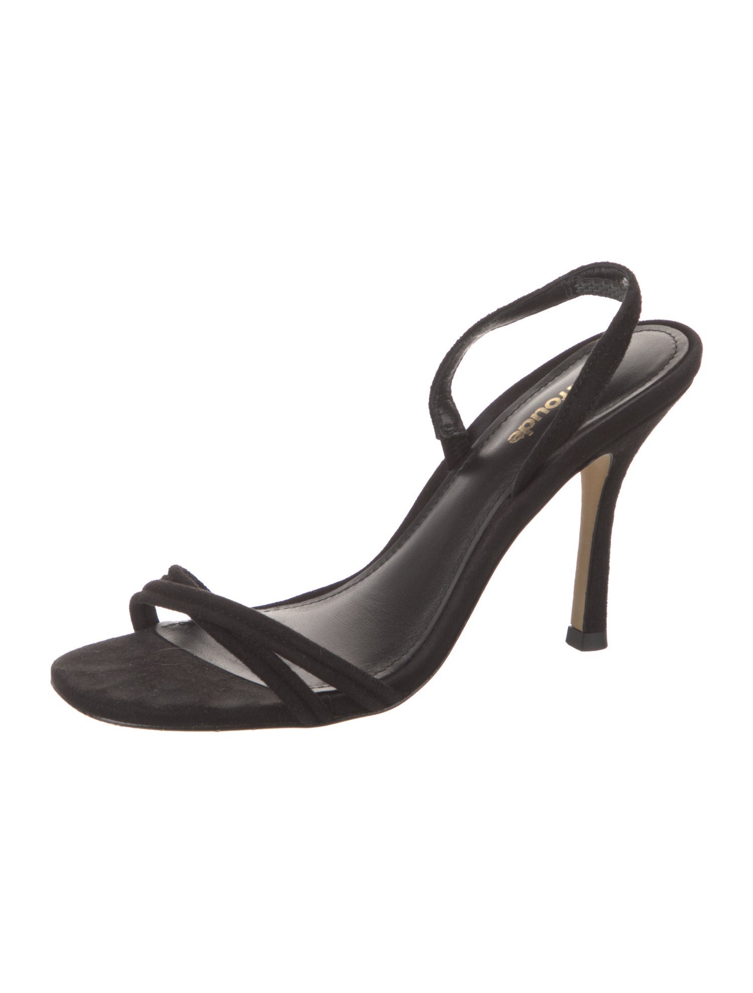 Larroude Suede Slingback Sandals