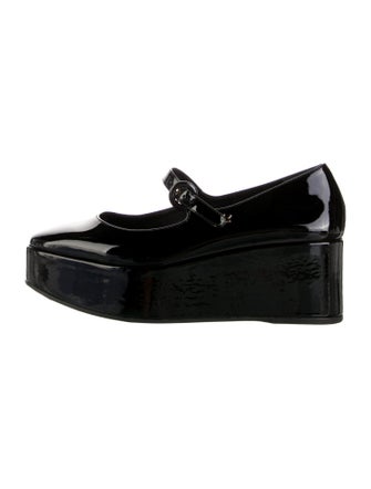 Larroude Patent Leather Mary Jane Flats