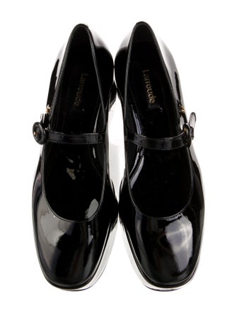 Larroude Patent Leather Mary Jane Flats