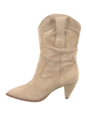 Larroude Suede Western Boots