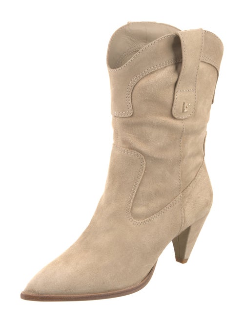 Larroude Suede Western Boots