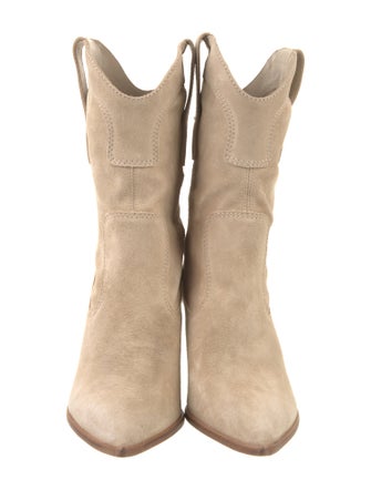 Larroude Suede Western Boots
